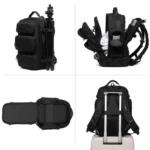 OZUKO Large Capacity Outdoor Travel Backpack Waterproof Business Laptop Bag for Man 9842 L - Image 3