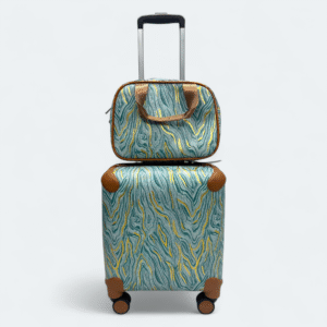 16 Inch Wave Hand Carry Travel Suitcase  With Hand Bag