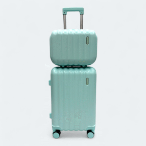 20-Inch Premium Trolley Luggage with Makeup Box-303A-Mint Green