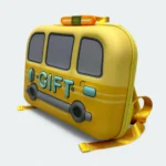 Gift Backpack , Kindergarten Mini Bag for kids "boys and girls" Yellow - Image 2