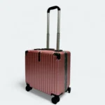 Premium 18" Cabin Dual Lock Luggage Color Pink 317 - Image 2
