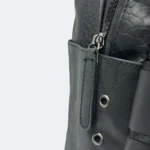 Calvin Klein Premium Artificial Leather Black Backpack For Men . Model - 829 - Image 5