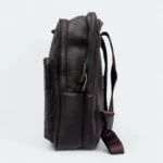 Premium Artificial Leather  With Multi Chamber Backpack . Model - 928 Chocolate - Image 3