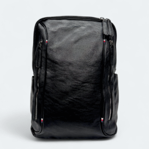 High Quality Artificial Leather Laptop Backpack  . Model - 1560 Black