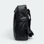 High Quality Artificial Leather Laptop Backpack 1560 Black - Image 3
