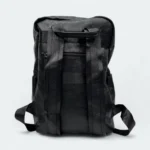 High Quality Artificial Leather Laptop Backpack 1560 Black - Image 4