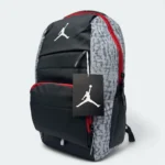 Premium Nylon Fabric Backpack Black 60470 - Image 3