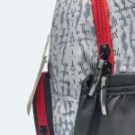 Premium Nylon Fabric Backpack Black 60470 - Image 6