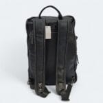 Multifunctional Premium Artificial Leather Backpack/Travel Bag Black 969 - Image 4