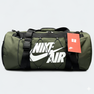 Stylish Nylon Fabric Gym Bag With Shoe Chamber 7840 Military Green