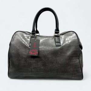 Classic Design Leather look Travel Bag 3690 Grey