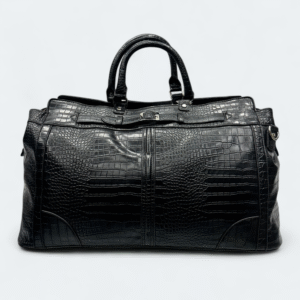 Durable & Stylish Artificial Leather Travel Bag 18019 Black