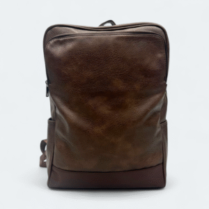 Modern Artificial Leather Backpack 3511 chocolate