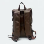Modern Artificial Leather Backpack 3511 chocolate - Image 4