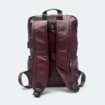 Modern Artificial Leather Backpack 3511 Meroon - Image 4