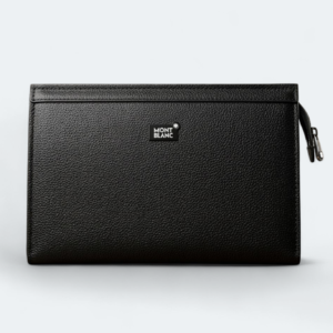 MontBlanc Crocodile Pattern Wrist Bag 8150-9 Black