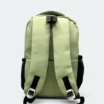 Polyester Fabric Lightweight Imported School Bag 106 Grey - Olive - Image 3
