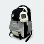 Polyester Fabric Imported School Bag With Laptop Chamber SCB 110 Black - Image 2