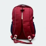 Fashion Design Lightweight School Bag SCB 108 Off White -Maroon - Image 3