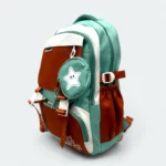 Polyester Fabric Imported School Bag With Laptop Chamber & Pencil Holder SCB 111 Green - Image 2