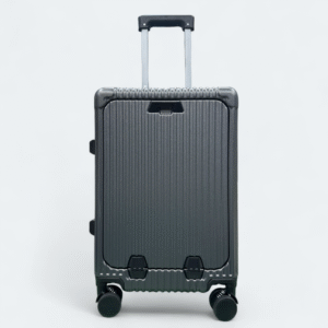 Luxury Poly Carbonate Hard Shell Cabin Trolley - With Laptop Compartment - 709 Grey