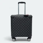Fashion Quilted Travel Trolley Set Lightweight Cabin Trolley + Hand Bag Black