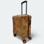 Classic 16 Inch Cabin Luggage Earth Map Design - Image 2