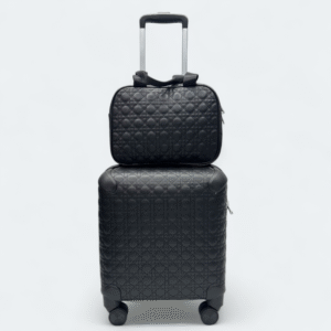 Premium Black Cabin Luggage Set With Hand Bag