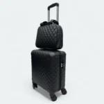 Luxury Quilted Cabin Trolley Set With Hang Bag - Image 2