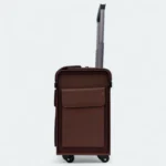 Four Wheel Artificial Leather Chocolate Color Pilot Cabin Luggage - Image 3