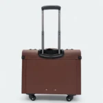 Four Wheel Artificial Leather Chocolate Color Pilot Cabin Luggage - Image 4