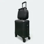 Gucci Premium 16" Trolley With Dressing Bag Black Embossed - Image 2
