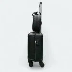 Gucci Premium 16" Trolley With Dressing Bag Black Embossed - Image 3