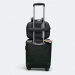 Gucci Premium 16" Trolley With Dressing Bag Black Embossed - Image 4
