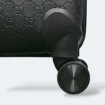 Gucci Premium 16" Trolley With Dressing Bag Black Embossed - Image 5