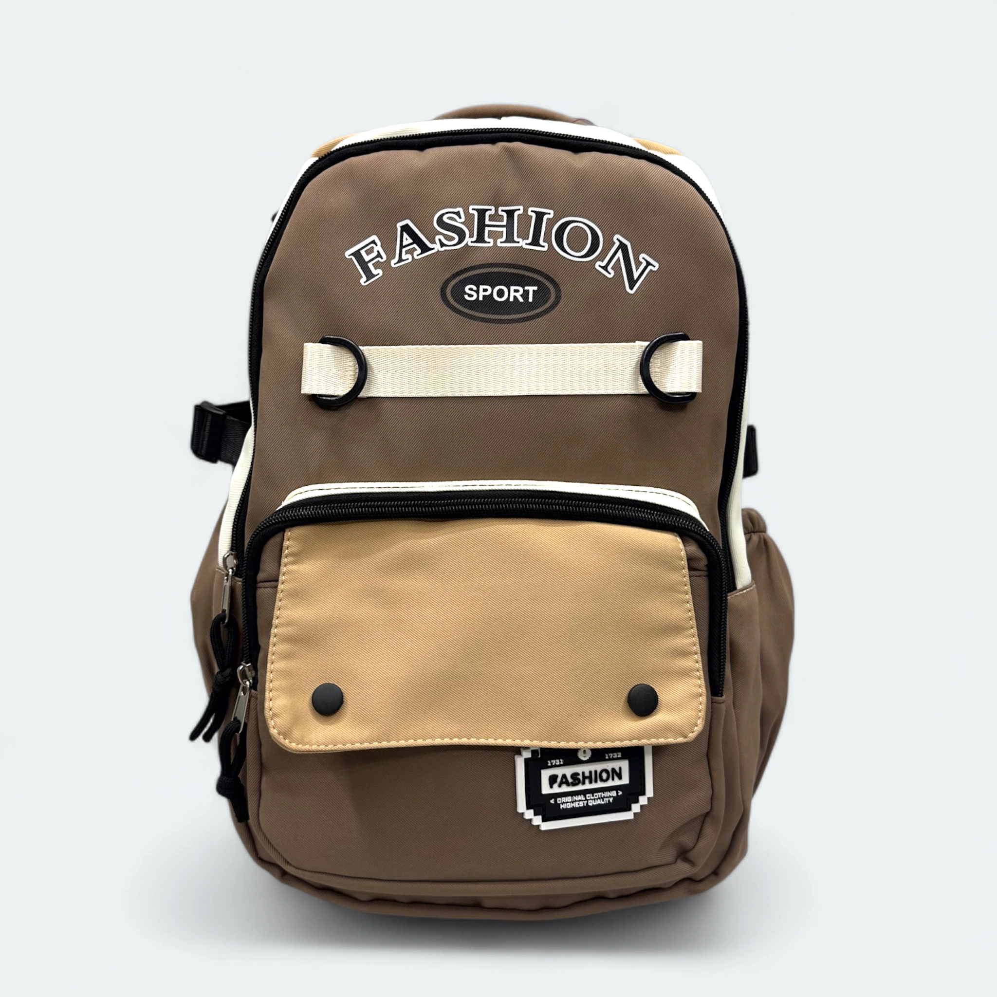 IMG_9802.HEIC (1) Imported Premium Quality School Bag With Laptop Chamber SCB 109 Brown - Image 1