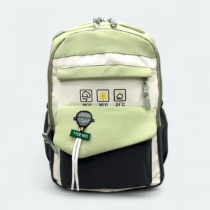Polyester Fabric Lightweight Imported School Bag 106 Grey - Olive