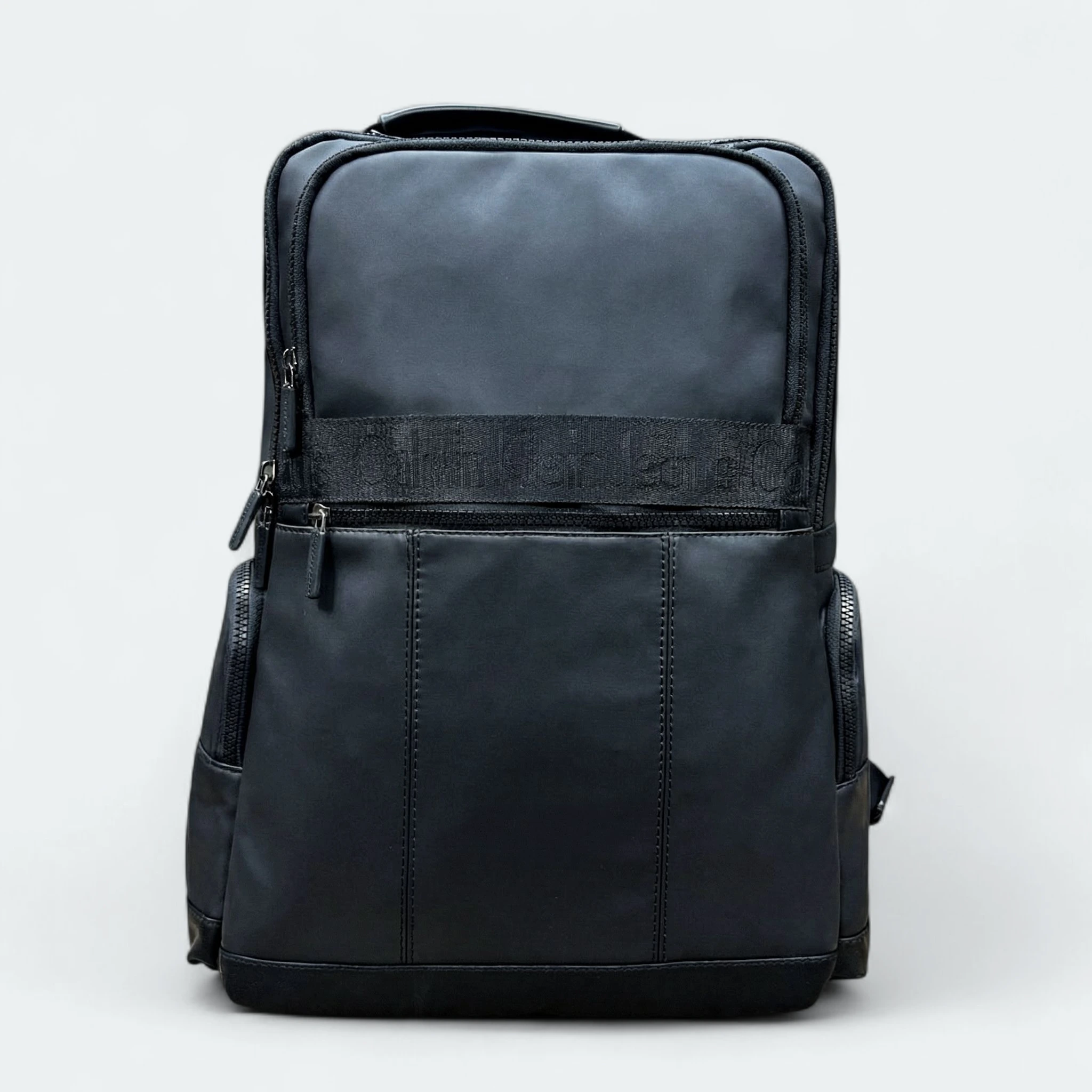 SAVE_20251208_142452 Calvin Klein Modern Black Backpack - Daily Use , Office & Travel Friendly -15059 - Image 1