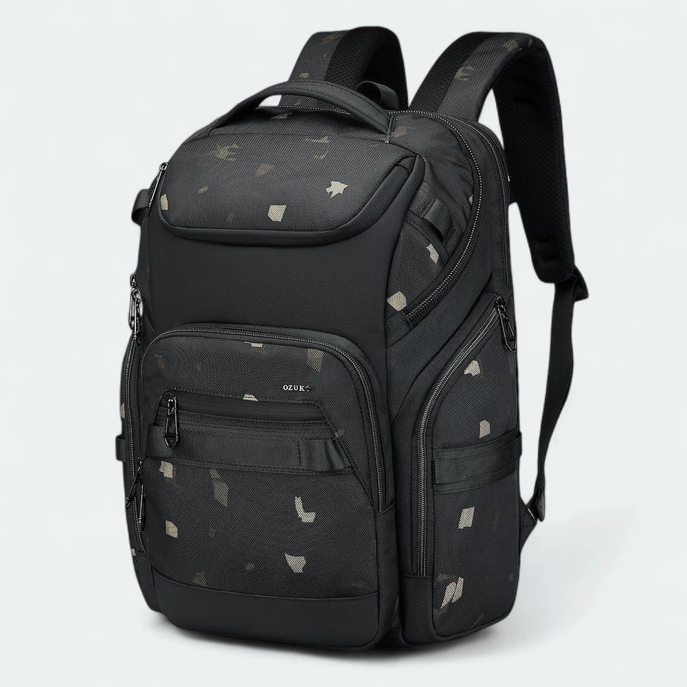 1757483361117 OZUKO Business Waterproof Laptop And Travelling Backpack - Black 9799 - Image 1