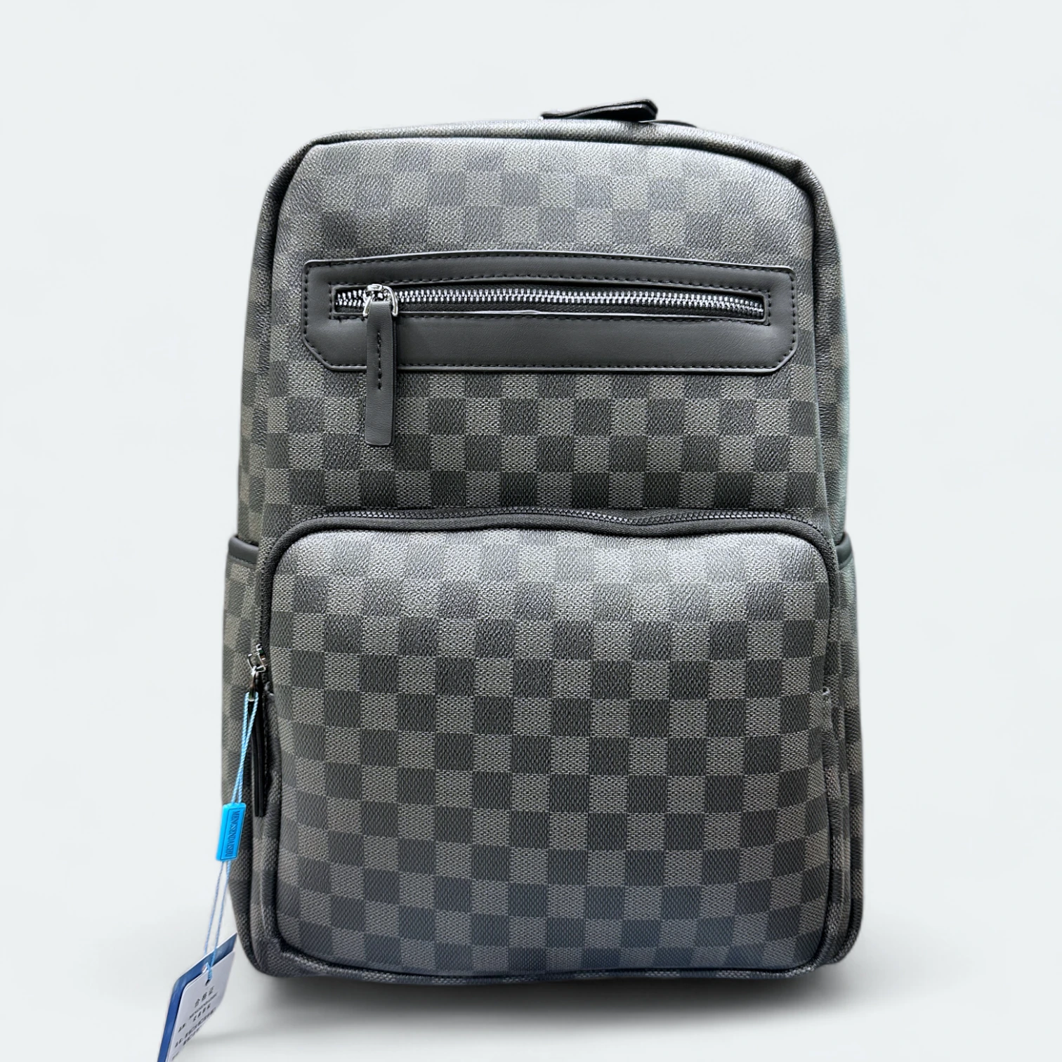 1768917040604 (1) Luxury Check Pattern Backpack | Durable Office & Travel Backpack 90050 Black - Image 1