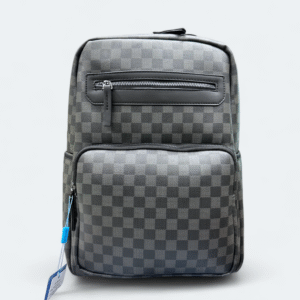 Luxury Check Pattern Backpack | Durable Office & Travel Backpack 90050 Black