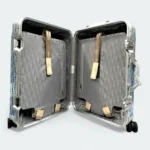 DIOR AND RIMOWA - 20 inch Carry-On Aluminum Suitcase Blue - Image 4