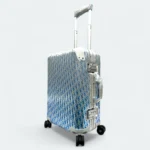 DIOR AND RIMOWA - 20 inch Carry-On Aluminum Suitcase Blue - Image 2