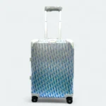 DIOR AND RIMOWA - 20 inch Carry-On Aluminum Suitcase Blue