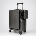 Stylish Poly Carbonate 20 Inch Cabin Trolley With TSA, Laptop Compartment & USB Port 708 Side Pocket Grey - Image 2