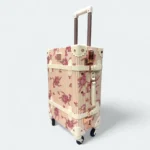 Vintage Style Luggage Set With Makeup box - Classic Travel Combo Floral - Image 2