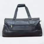 Smart Artificial Leather Travel Duffel With Shoulder Strap 3514 Black - Image 3