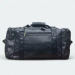 Premium Artificial Leather Duffle Bag with Multi Chambers Travel 18016 Black - Image 3