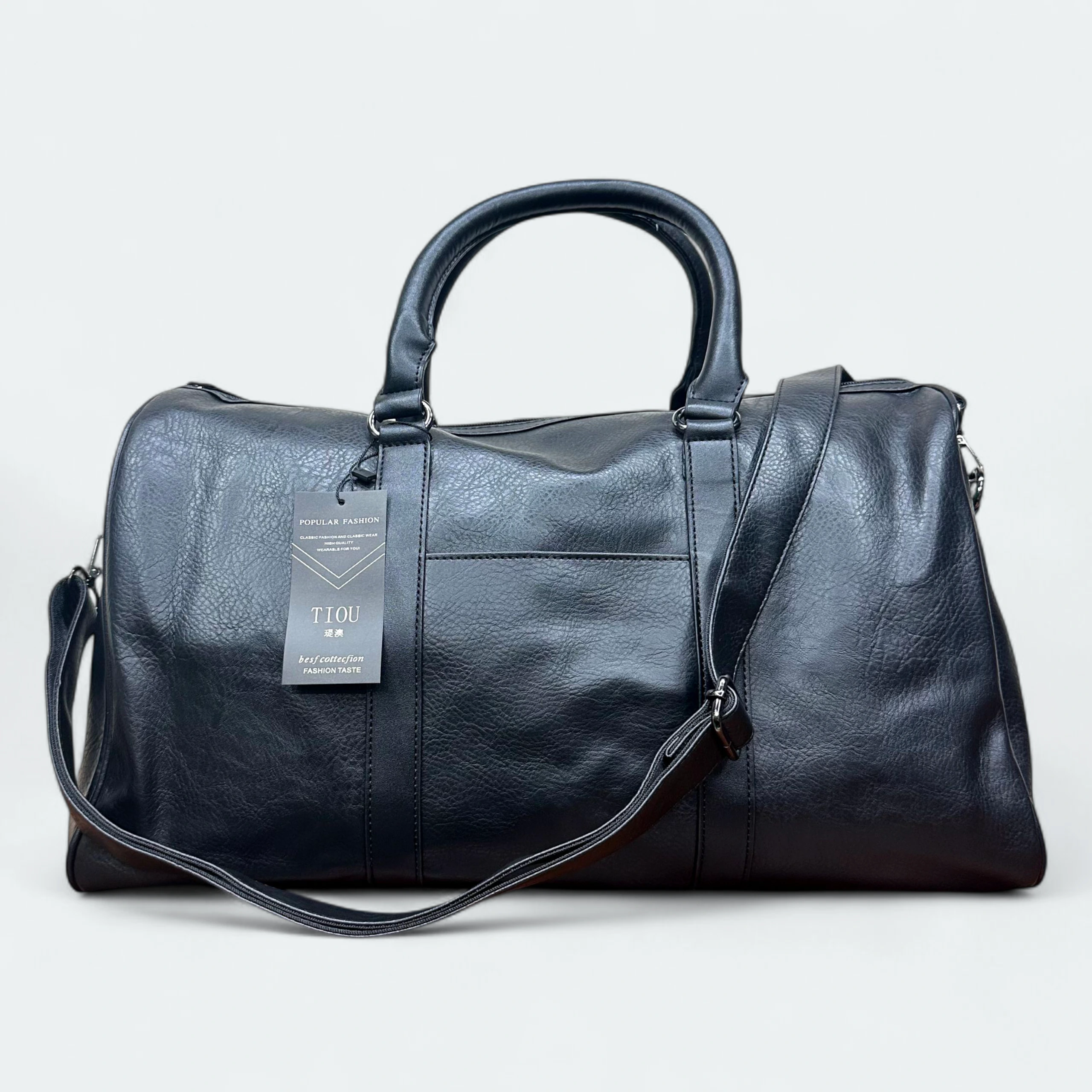 Durable Artificial Leather Duffle Bag for Solo Travel 170621