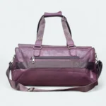 Smart Artificial Leather Travel Duffel With Shoulder Strap 3514 Maroon - Image 2